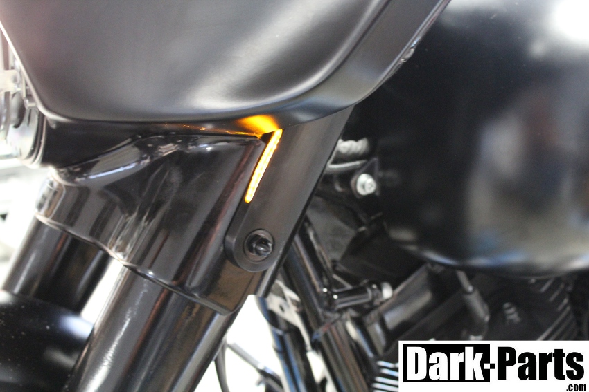 Blinkerhalter black für Harley Davidson Modelle 