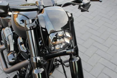 Scheinwerfer-Hutze, Lampenmaske, Schirm ohne sichtbare Befestigung, Softail Breakout ab Bj. 2018