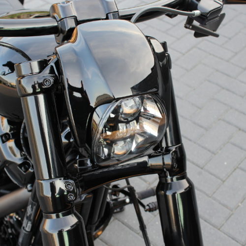Scheinwerfer-Hutze, Lampenmaske, Schirm ohne sichtbare Befestigung, Softail Breakout ab Bj. 2018