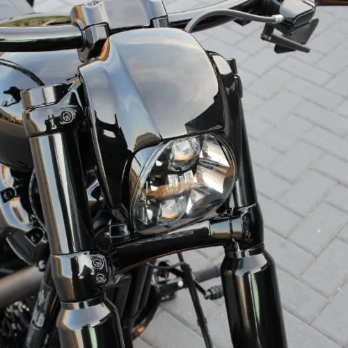 Scheinwerfer-Hutze, Lampenmaske, Schirm ohne sichtbare Befestigung, Softail Breakout ab Bj. 2018