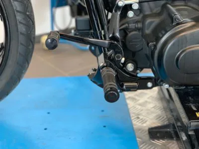 Footpeg forward extention 60mm for the original Footpeg control, Softail 2018up, Breakout, Fat Boy