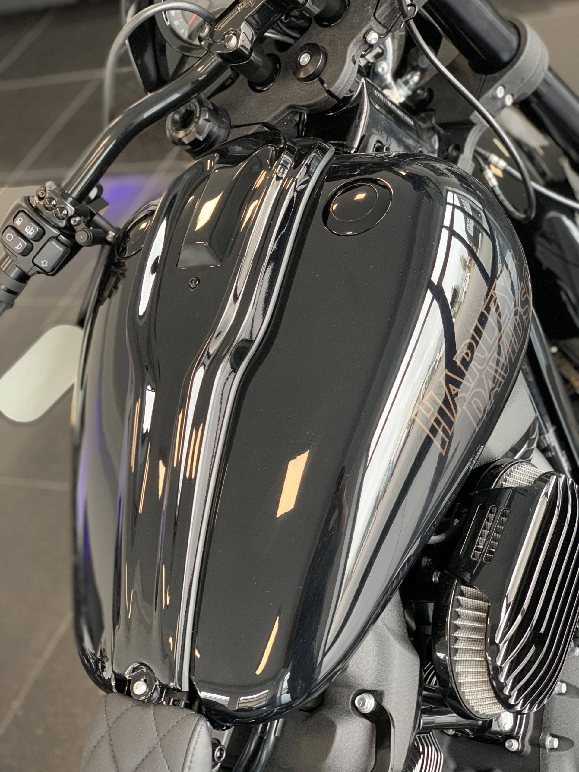 Motorrad Dash Cover schwarz Abdeckung für Harley Davidson Softail 00 bis 10 