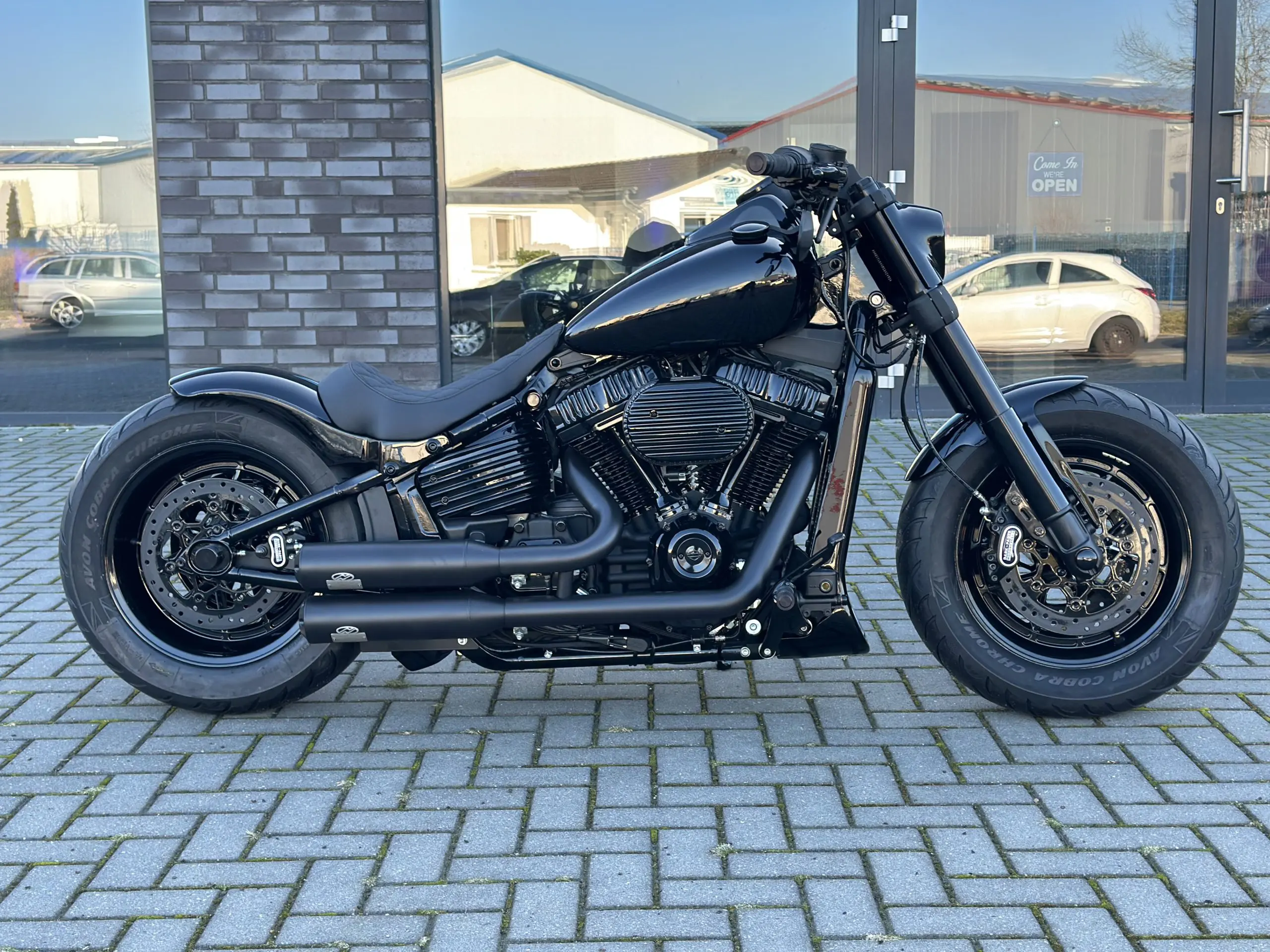 Rearfender flat 180/200, Low Rider Street Bob, Standart, Fat Bob, Slim, Sport Glide 2018up Dark