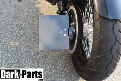 Lateral number plate holder short